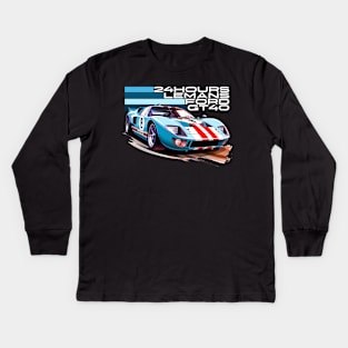 Ford GT40 24 hours of Le Mans Kids Long Sleeve T-Shirt